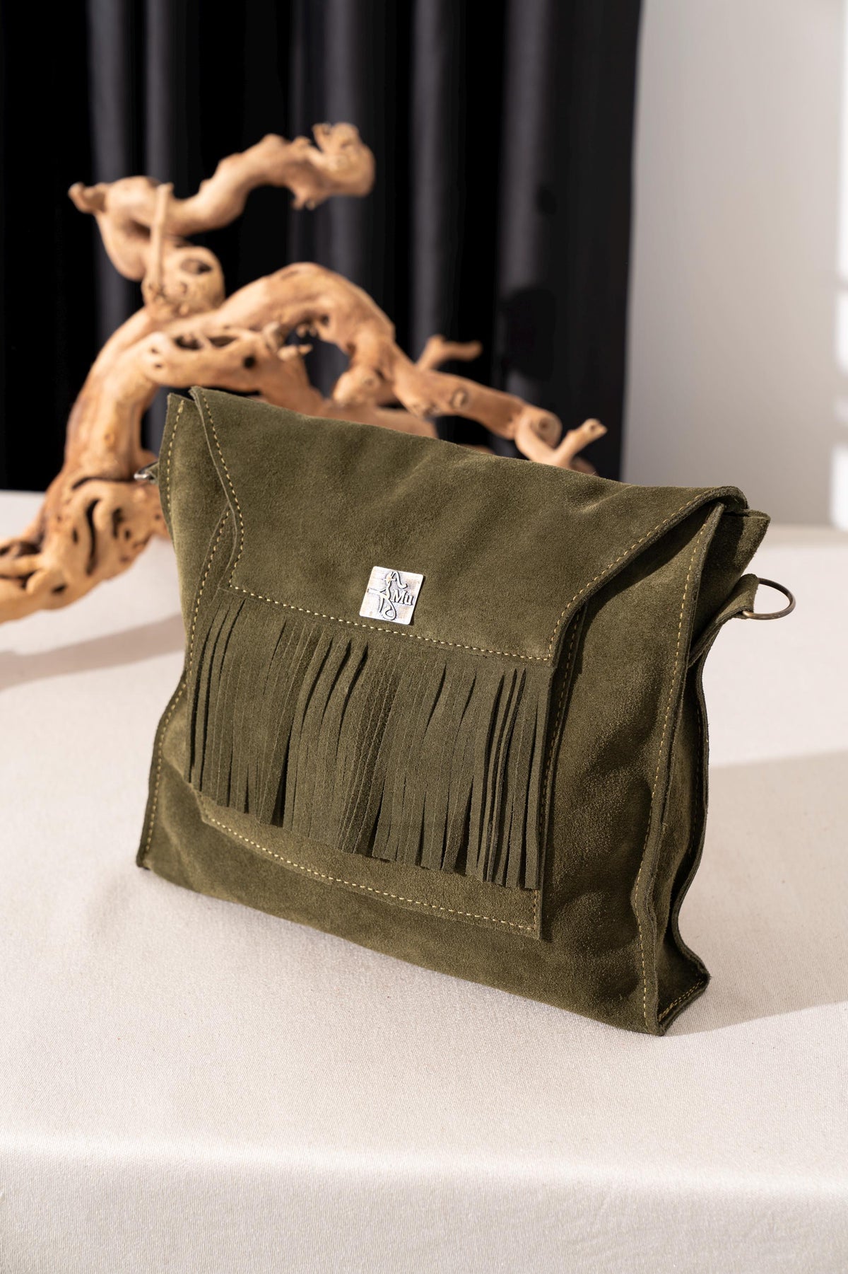Women's Genuine Suede Leather Handbag & Shoulder Bag