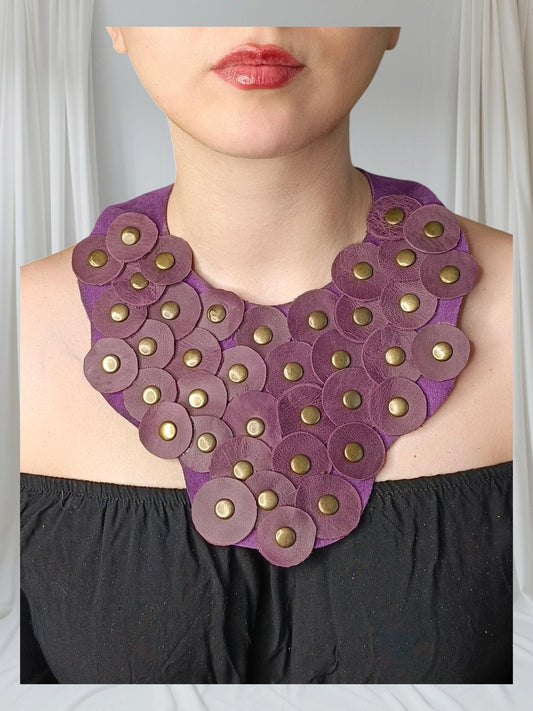 Genuine leather necklace jewelry