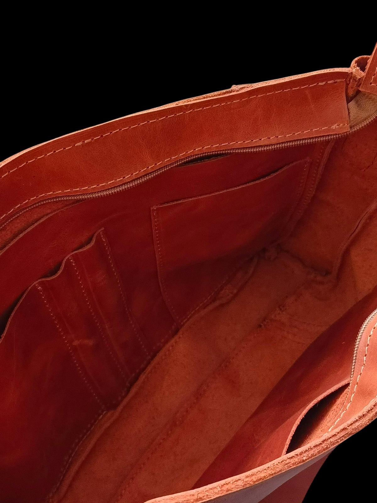 Women's leather bag, laptop bag - görsel 8