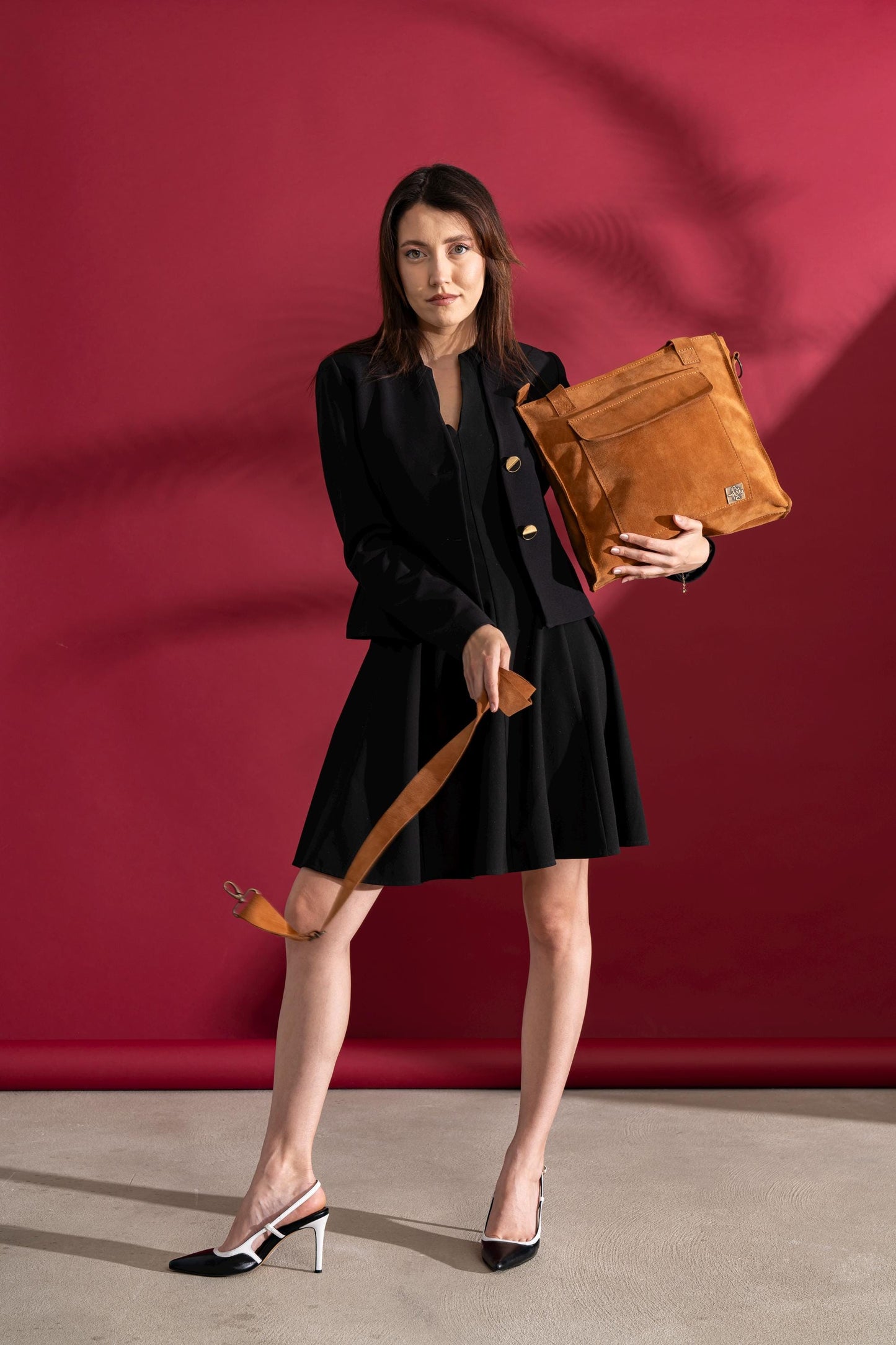 Women's shoulder bag, genuine leather, name: kiya