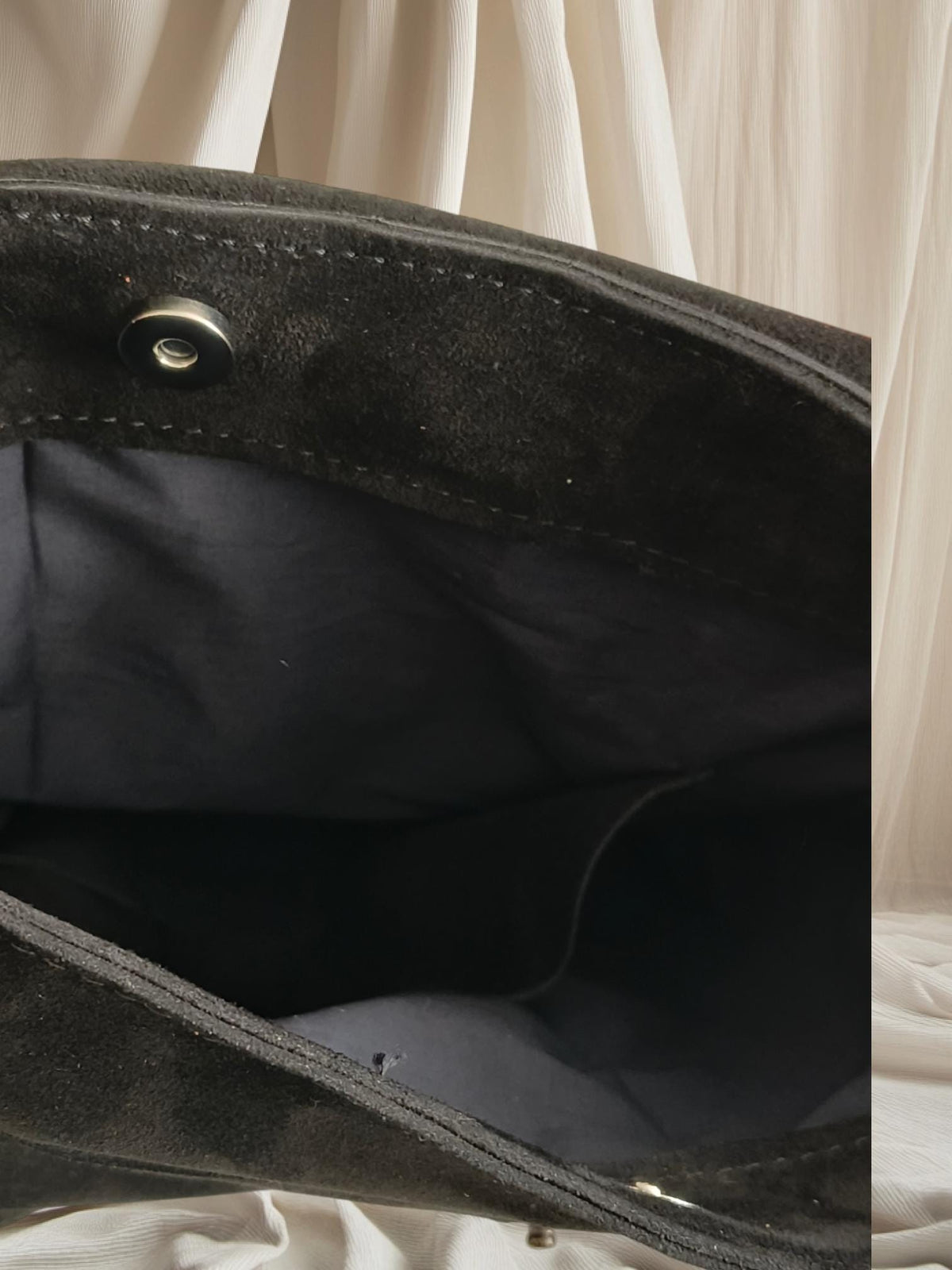 Women's backpack ,genuine suede leather - görsel 3