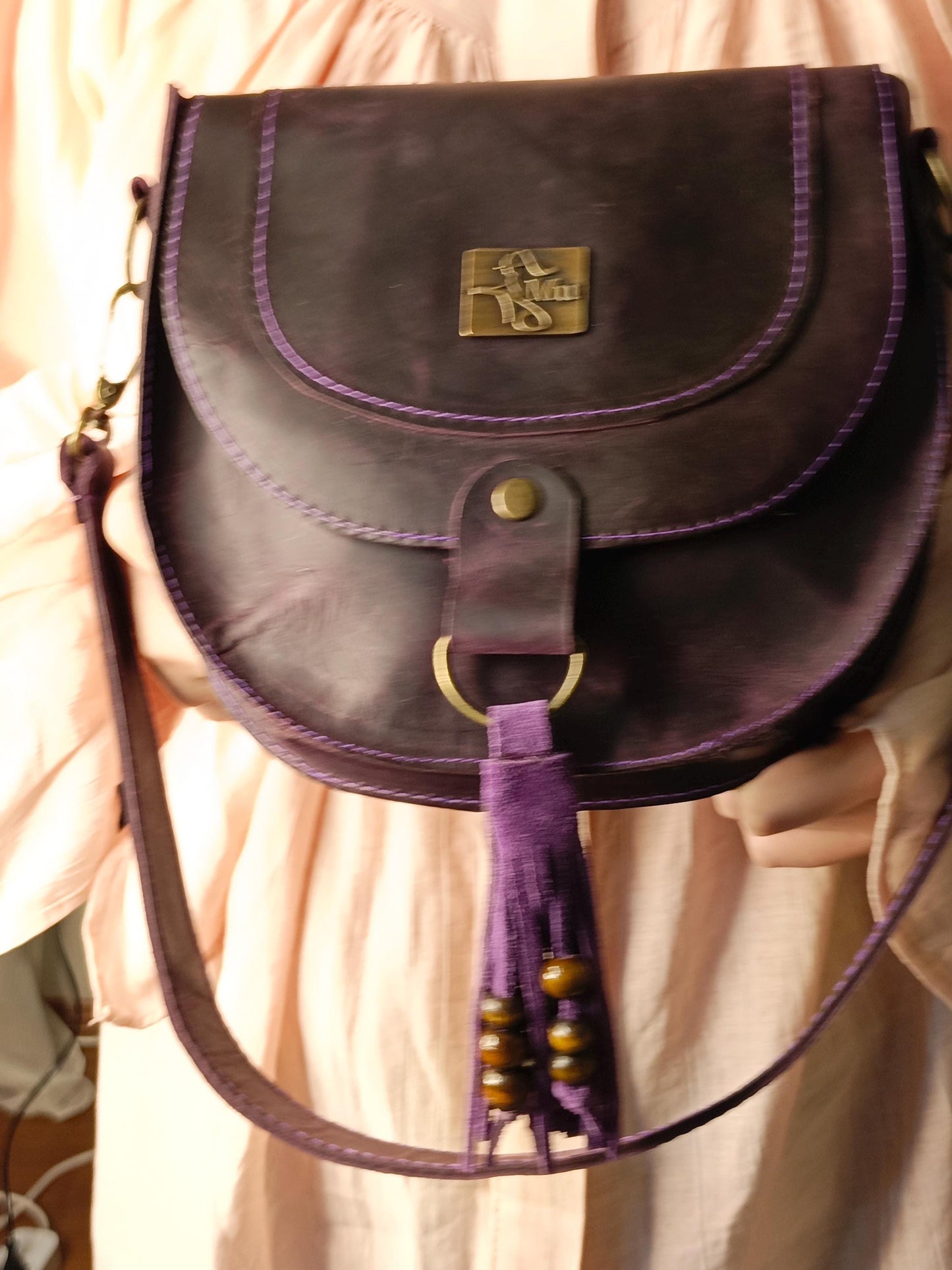 Genuine leather women mini bag