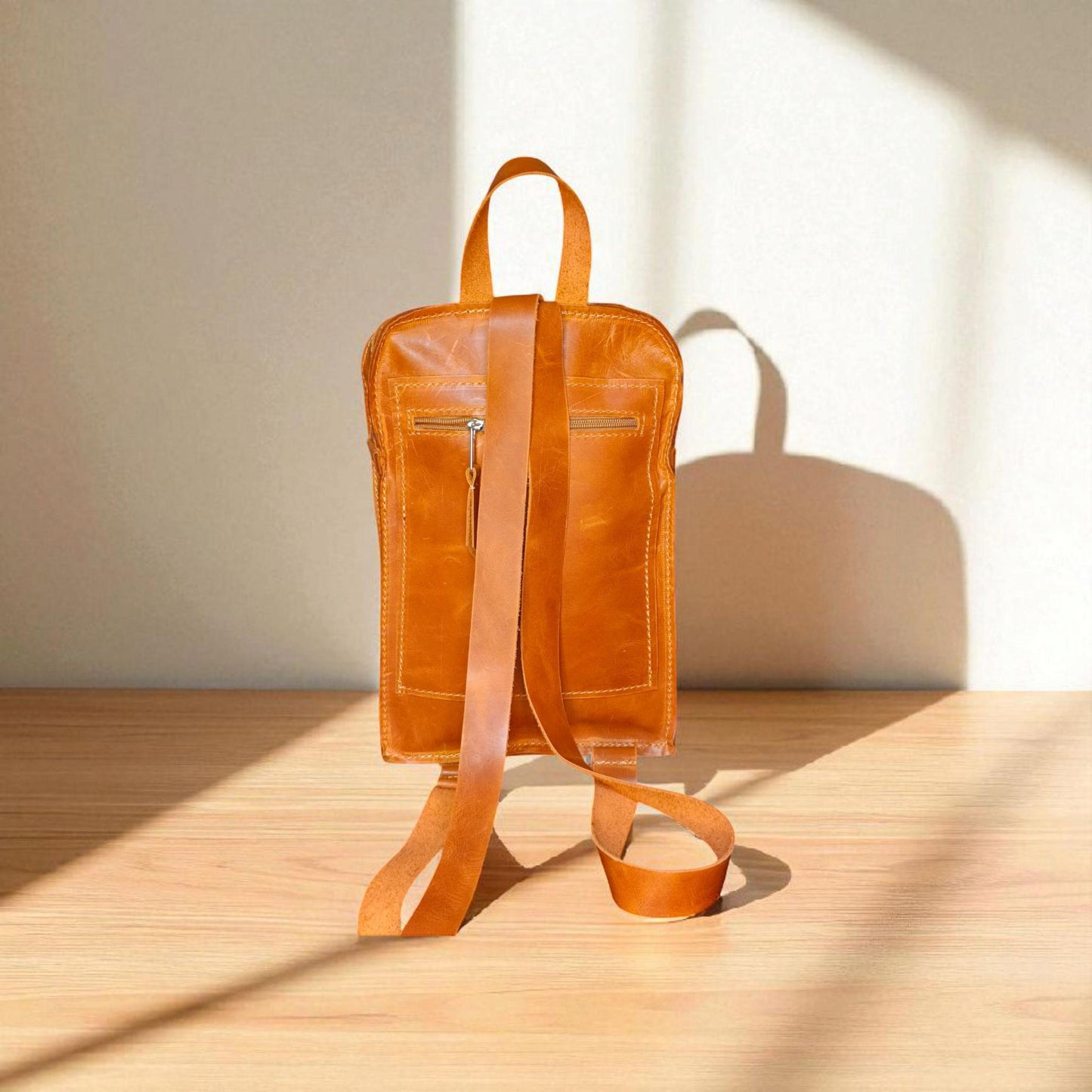 genuine leather backpack