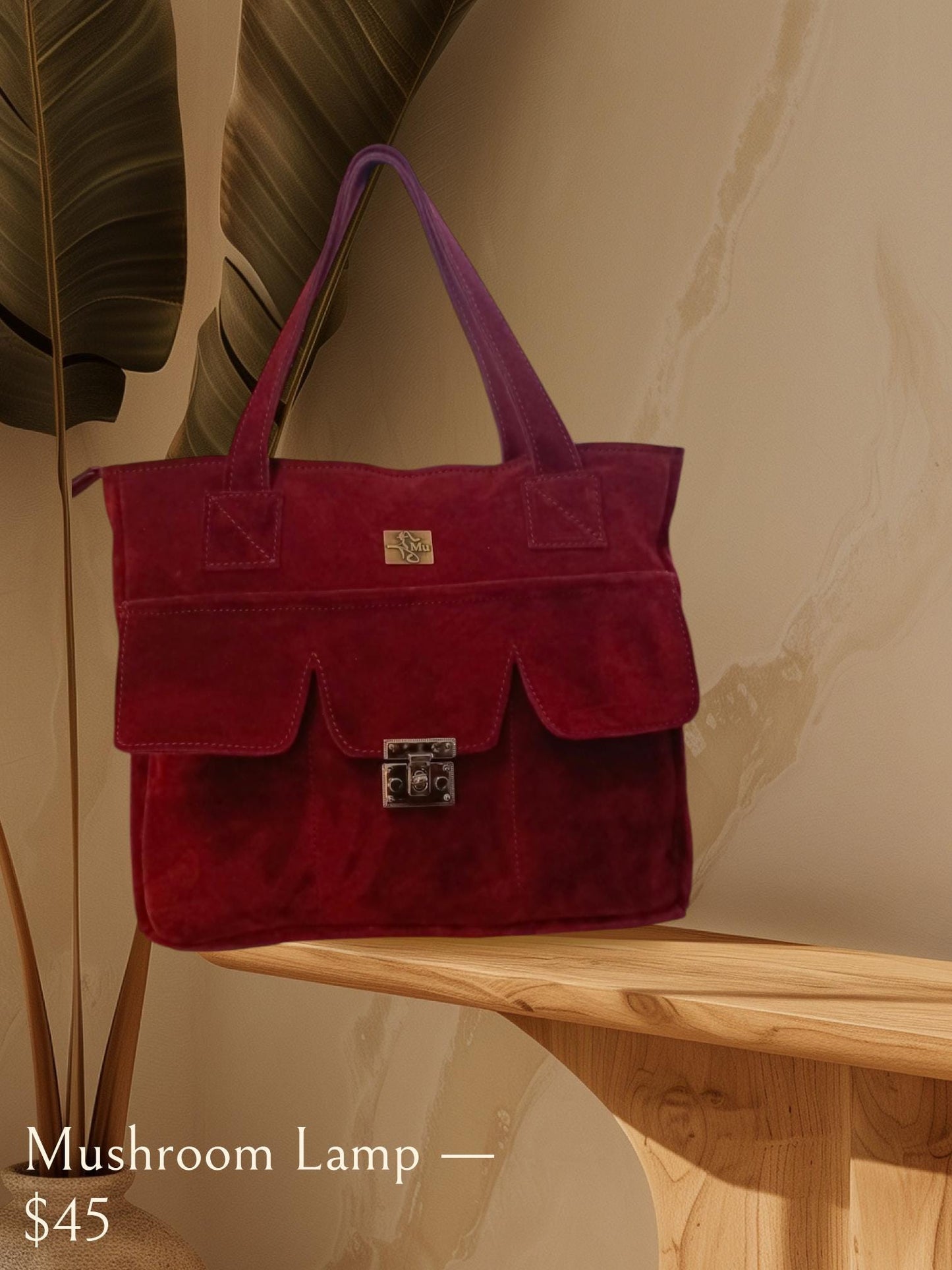 women suede bag, made of genuine leather, laptop bag