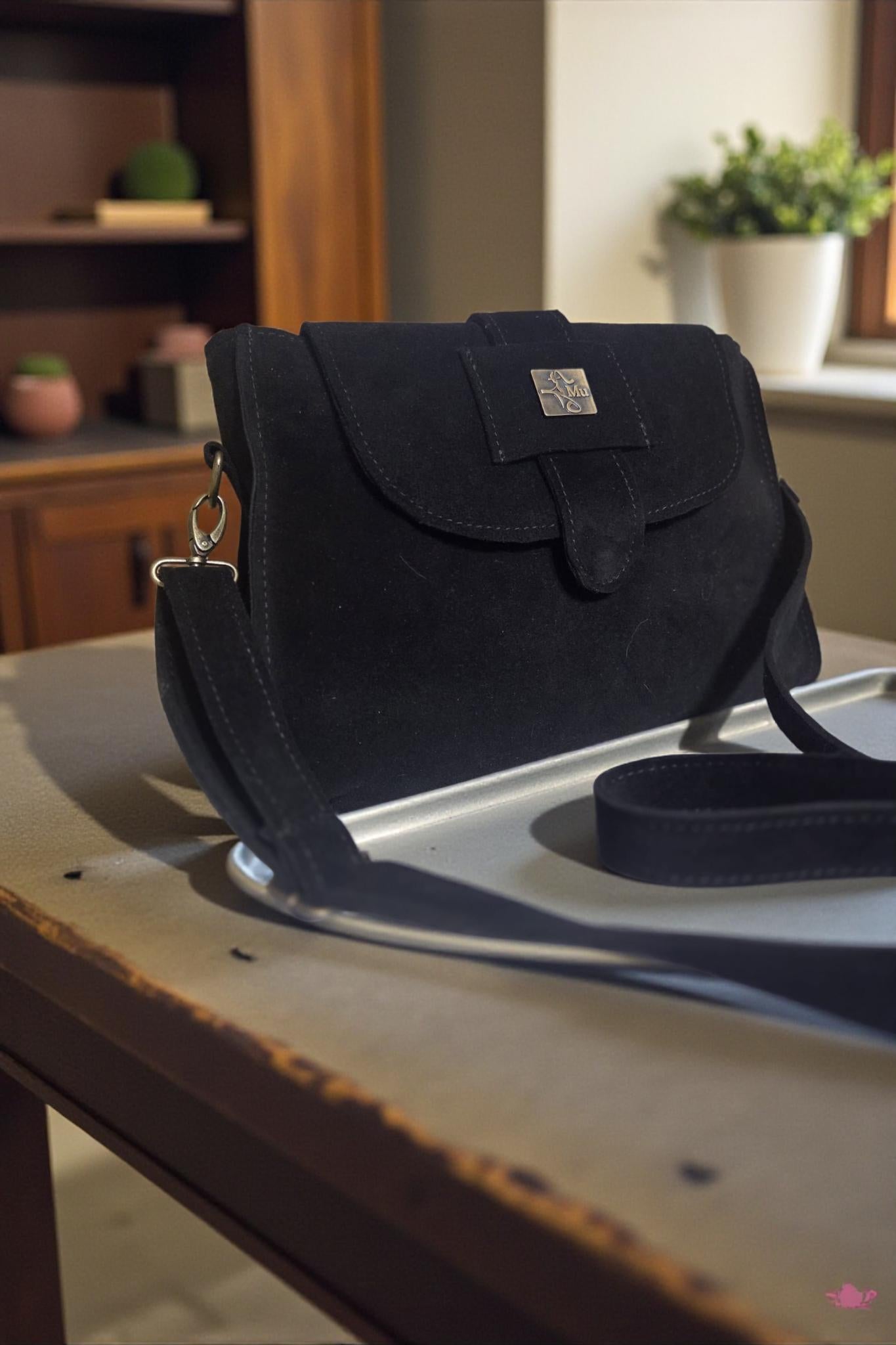 women's real suede leather bag, shoulder bag