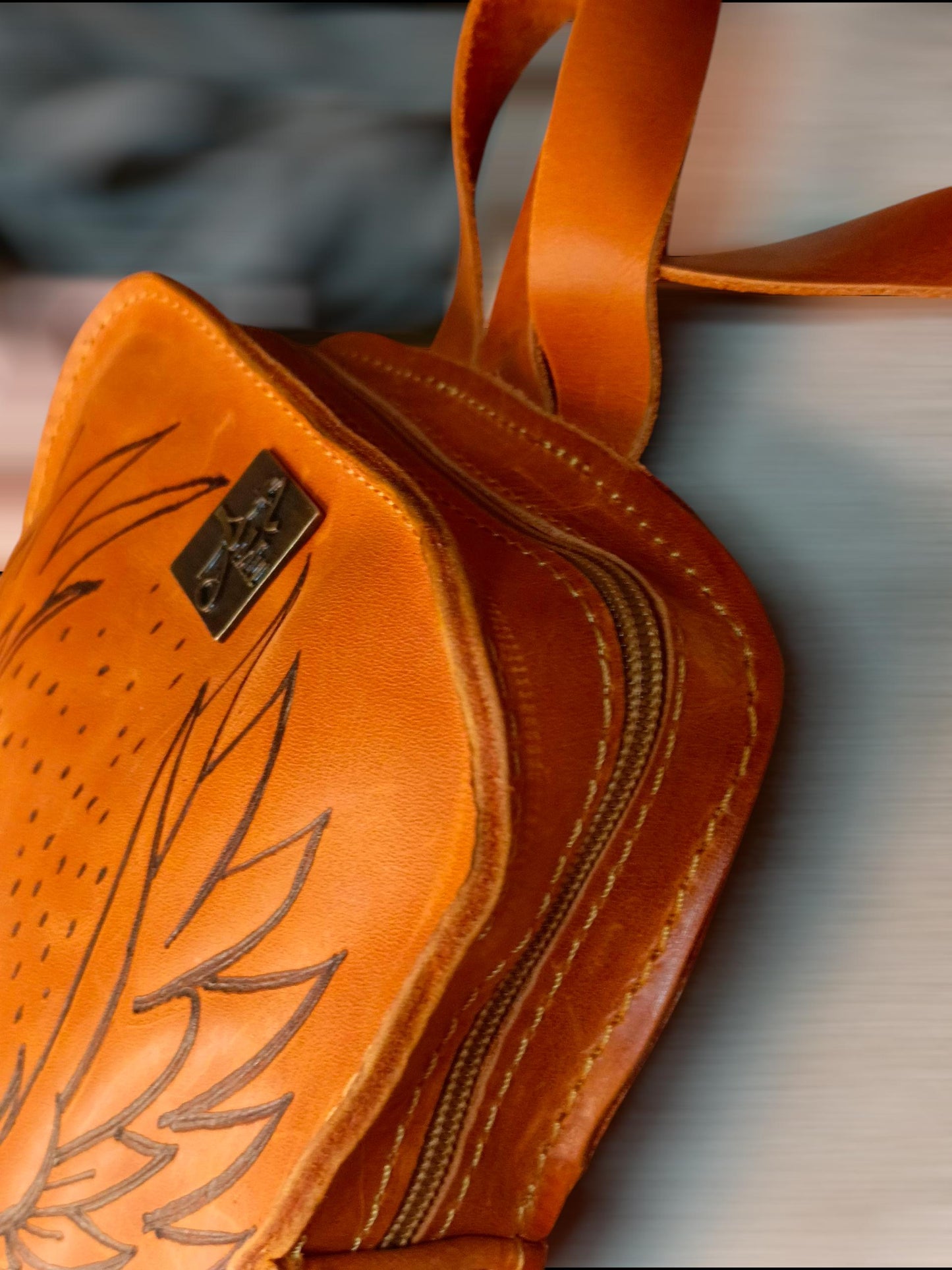 genuine leather backpack