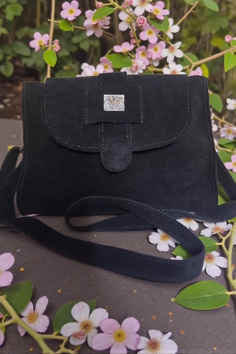 women's real suede leather bag, shoulder bag