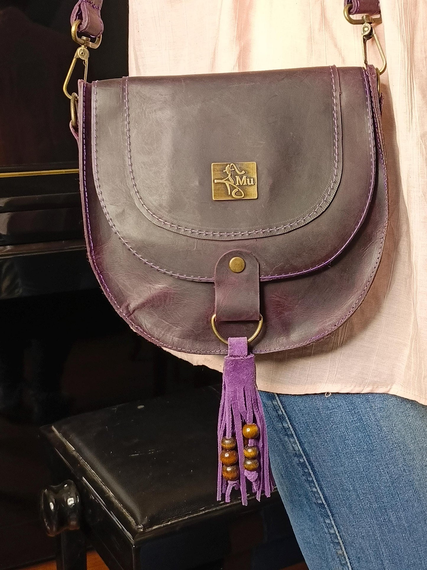 Genuine leather women mini bag