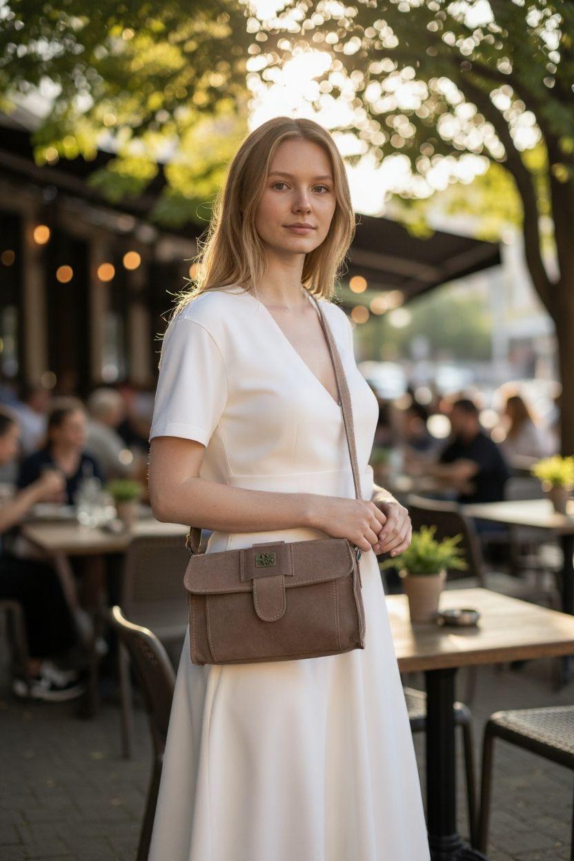 Genuine leather women's bag