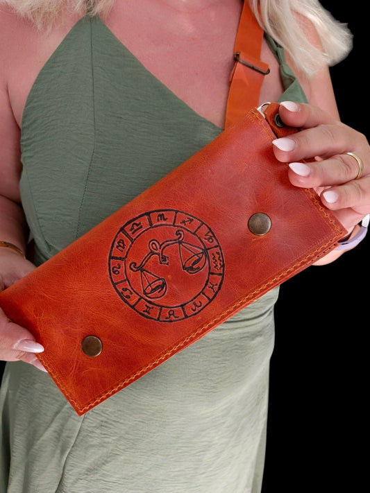 Women's crossbody wallet bag 100% leather
