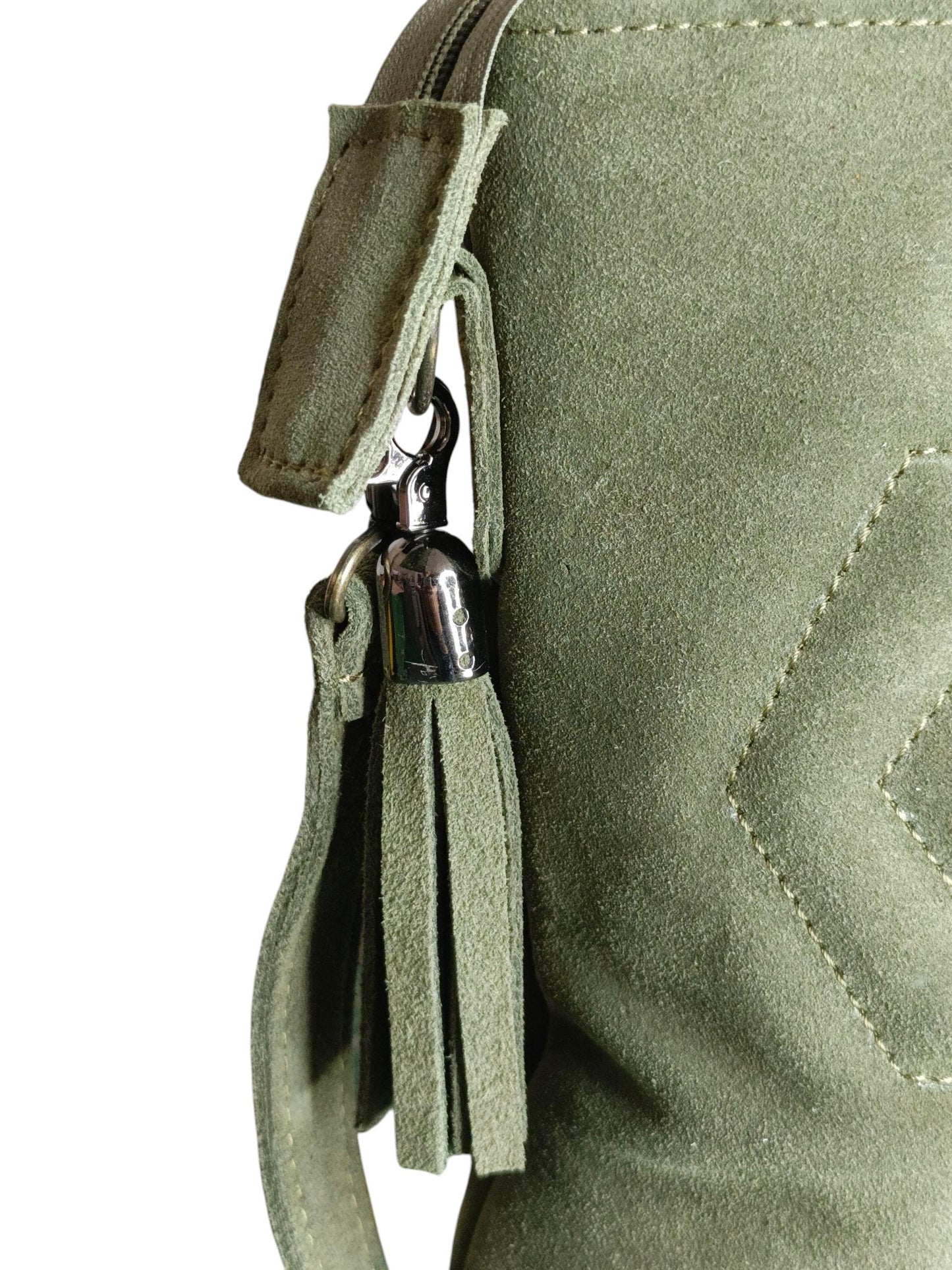 Made of real suede leather. Women's shoulder bag name is Hope