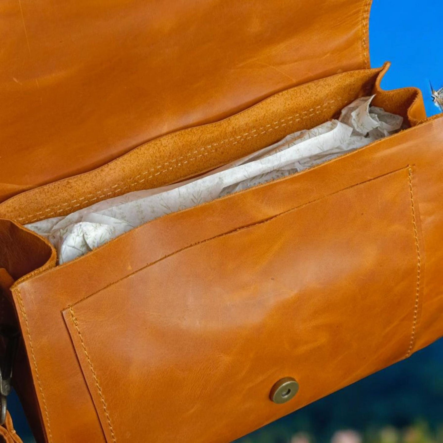Genuine leather women's bag.crazy leather
