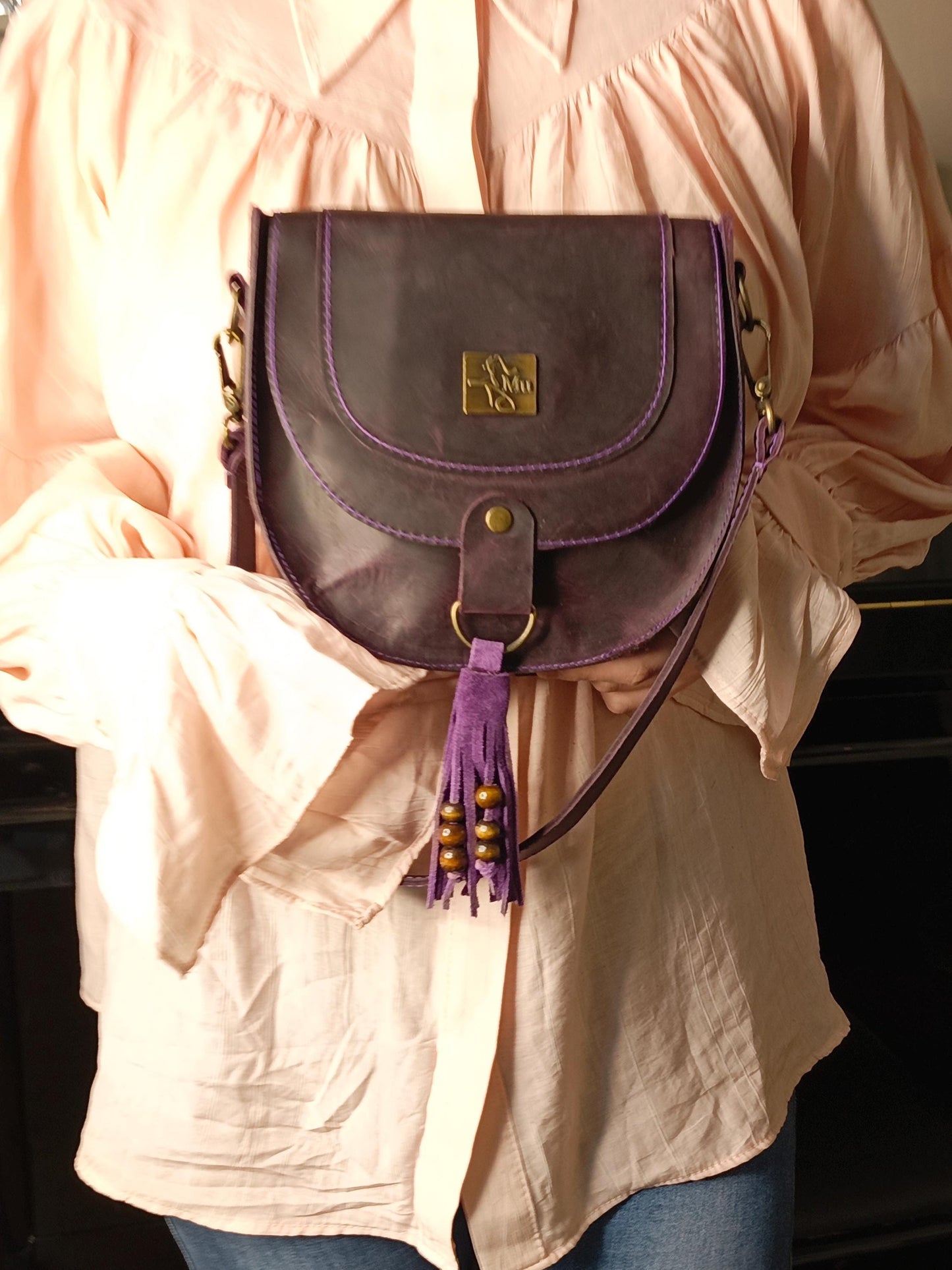 Genuine leather women mini bag