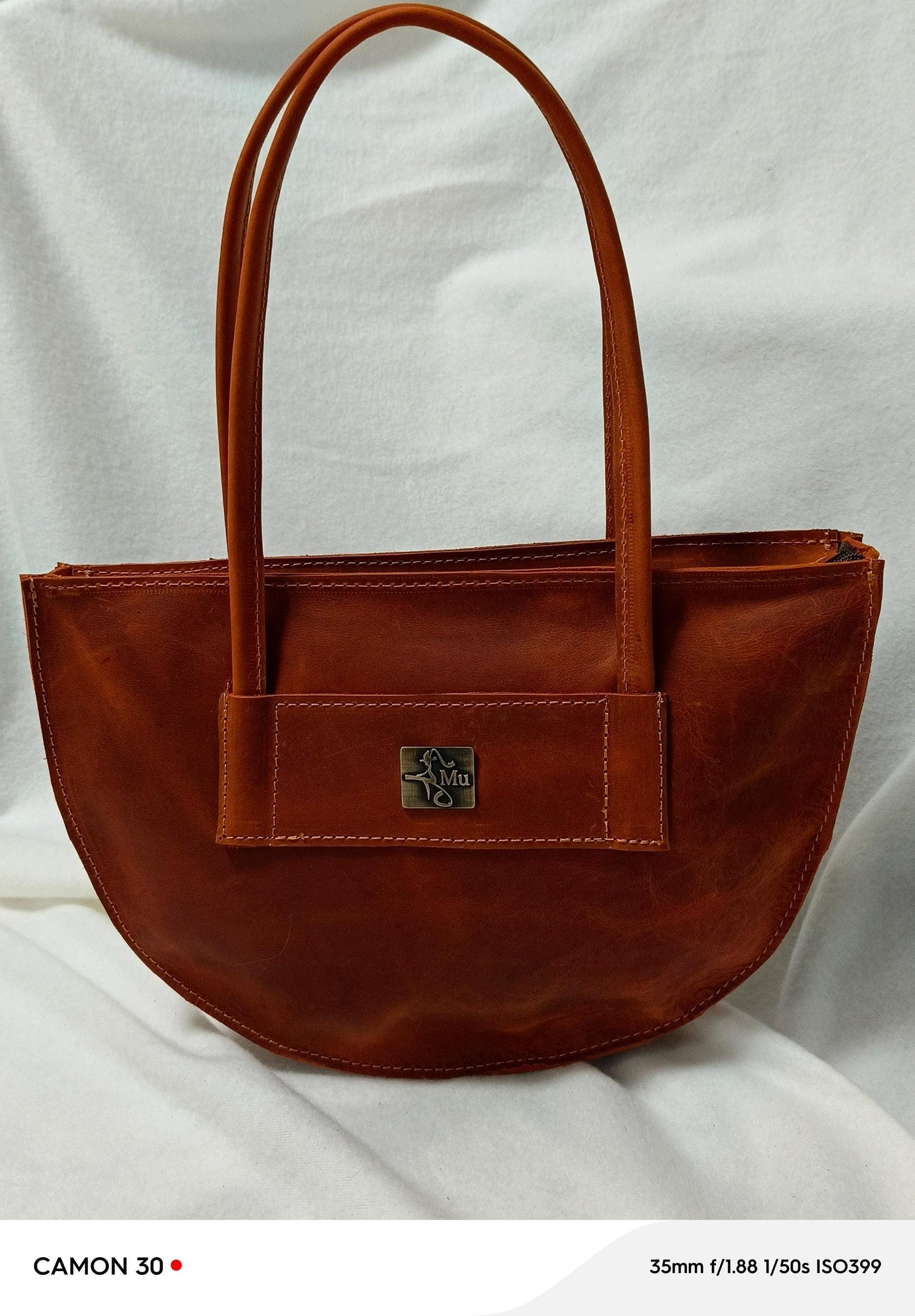 Women's shoulder bag, genuine leather, crazy leather