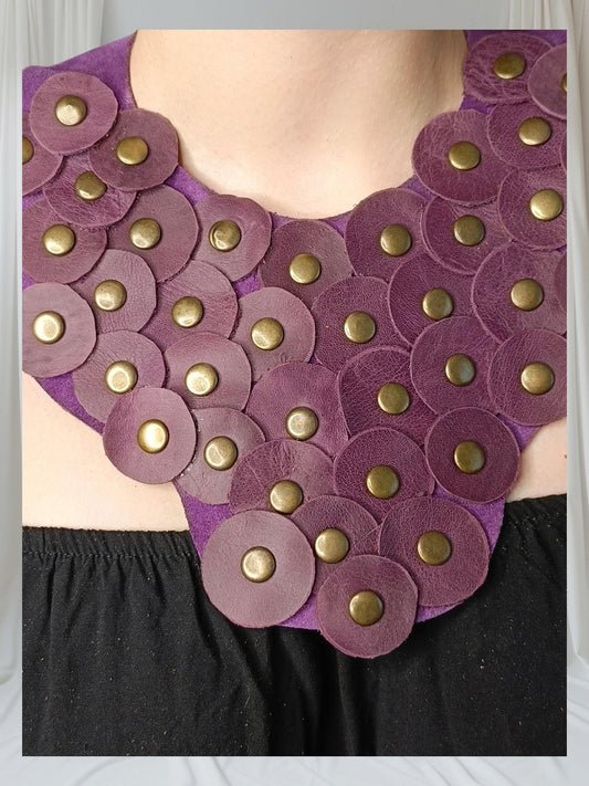 Genuine leather necklace jewelry