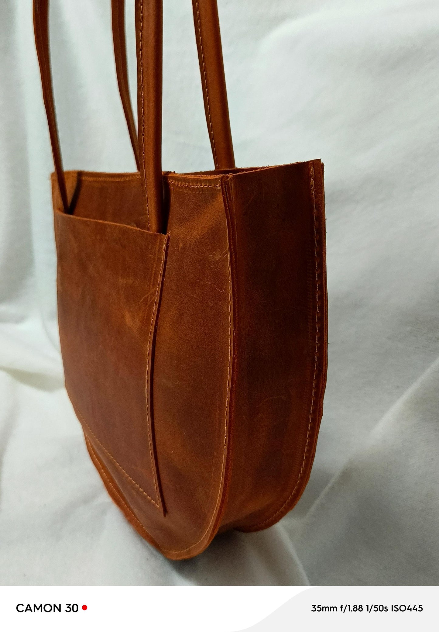Women's shoulder bag, genuine leather, crazy leather