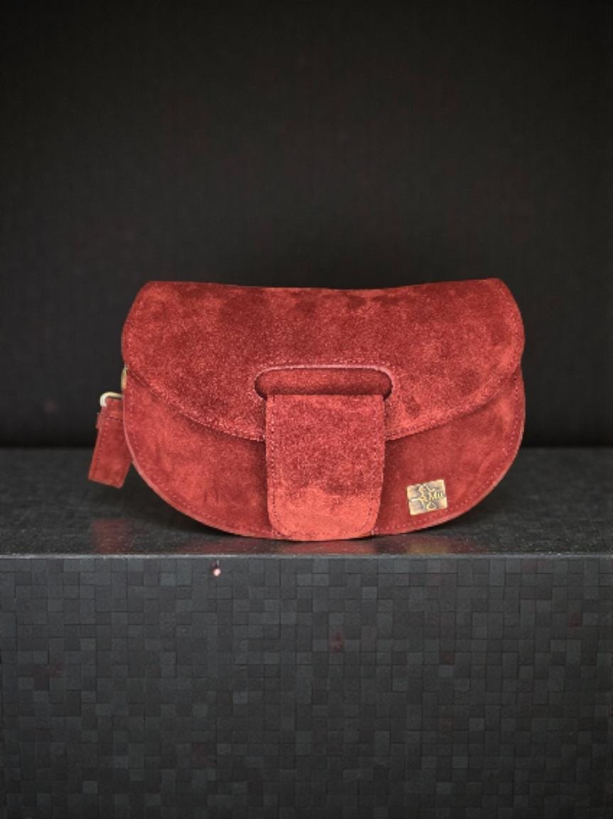 Genuine suede leather women's bag