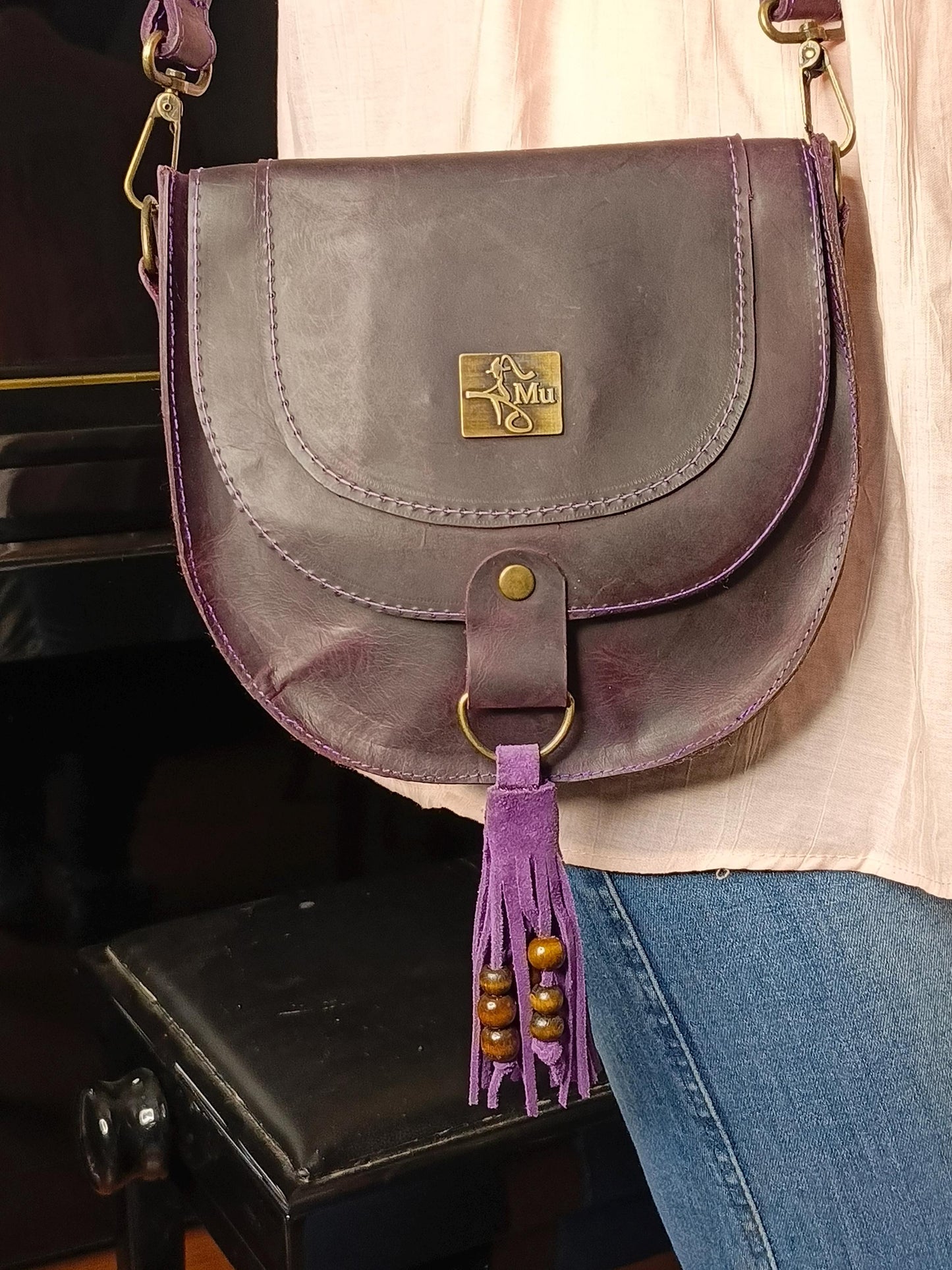 Genuine leather women mini bag