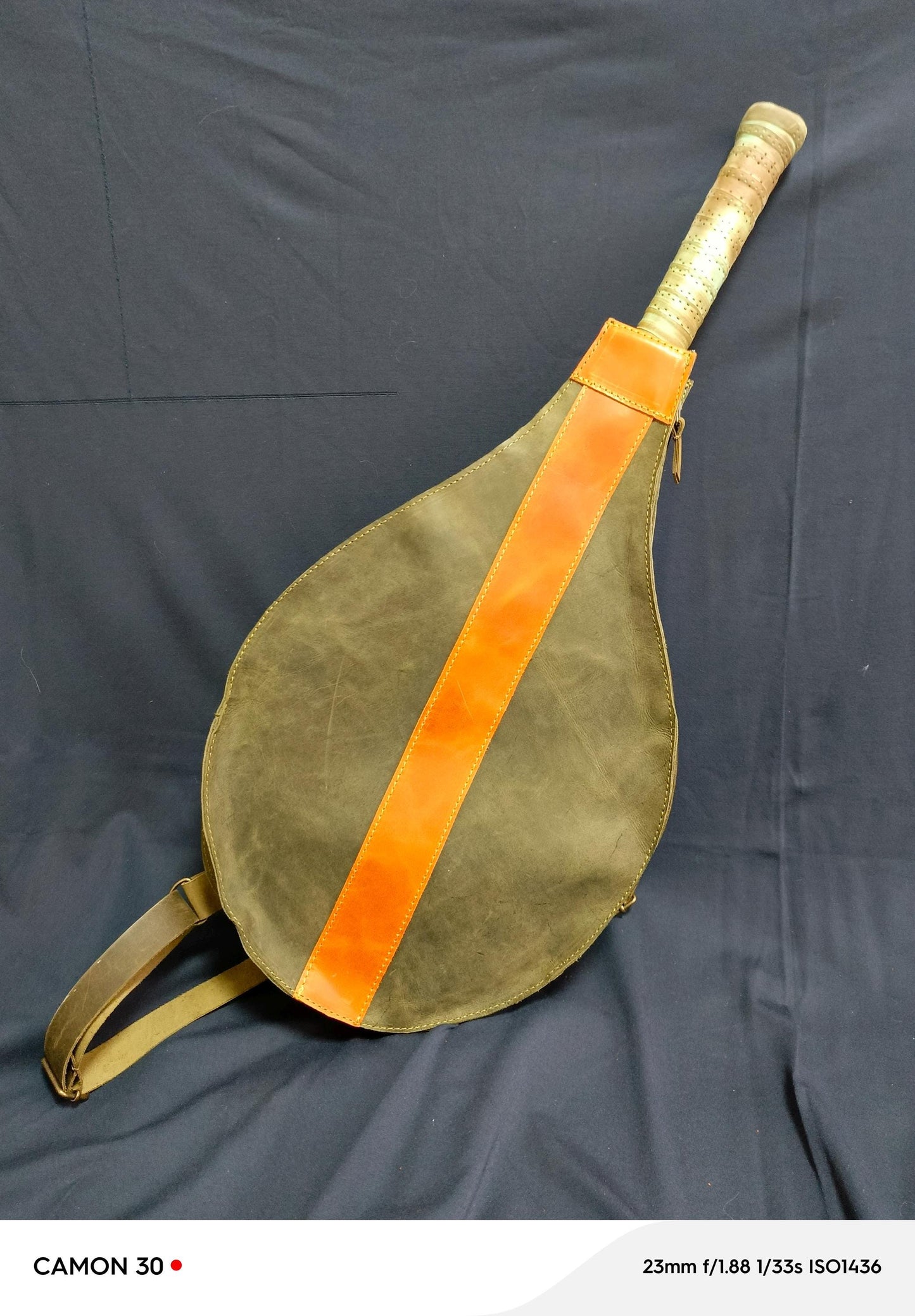 tennis racket bag, genuine leather